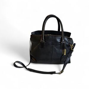 Coach Black Leather Satchel